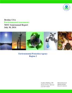 Destiny USA Environmental Assessment: MOU SemiAnnual Report July 30, 2014  Environmental Protection Agency