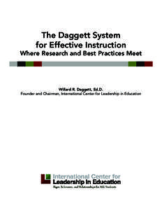 The Daggett System for Effective Instruction