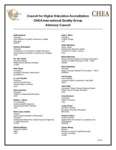 Higher education in the United States / Higher education accreditation / Arab Network for Quality Assurance in Higher Education / Accreditation / Chea / Swiss Management Center / Ifugao State University / Evaluation / Education / Council for Higher Education Accreditation