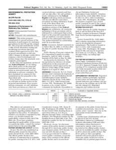 Federal Register / Vol. 68, No[removed]Monday, April 14, [removed]Proposed Rules ENVIRONMENTAL PROTECTION AGENCY 40 CFR Part 60 [OAR–2002–0053, FRL–7476–6] RIN 2060–AK35