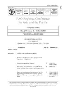 APRC/12/INF/1 Rev.1  E March 2012 Food and
