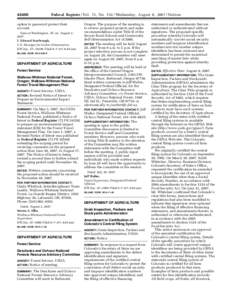 [removed]Federal Register / Vol. 72, No[removed]Wednesday, August 8, [removed]Notices option to password protect their account.