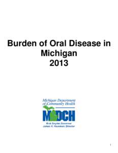 Burden of Oral Disease in Michigan[removed]