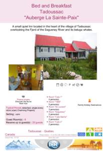 ,  Bed and Breakfast Tadoussac 