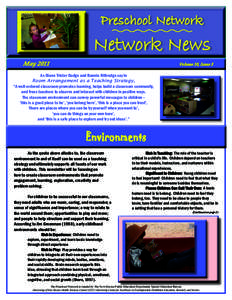 Preschool Network  Network News May[removed]Volume 10, Issue 3