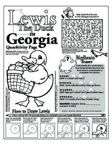 Lewis The Duck Help Lewis find his way to the Georgia Aquarium!