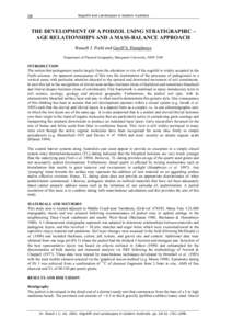 28  Regolith and Landscapes in Eastern Australia THE DEVELOPMENT OF A PODZOL USING STRATIGRAPHIC – AGE RELATIONSHIPS AND A MASS-BALANCE APPROACH