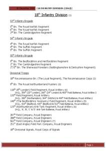 30 December[removed]INFANTRY DIVISION[removed]18th Infantry Division