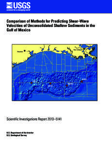 Comparison of Methods for Predicting Shear-Wave Velocities of Unconsolidated Shallow Sediments in the Gulf of Mexico New Orleans