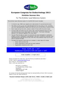 Exhibitor Scanner Form