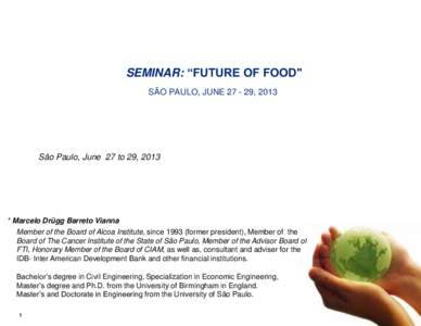 SEMINAR: “FUTURE OF FOOD