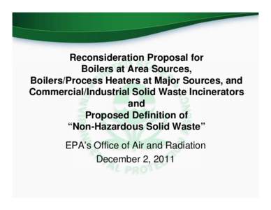 Air dispersion modeling / Air pollution / Emission standards / Pollution in the United States / Clean Air Act / United States Environmental Protection Agency / Air quality law / Incineration / Vehicle emissions control / Environment / Pollution / Earth