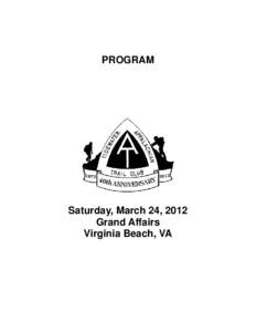 PROGRAM  Saturday, March 24, 2012