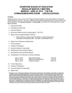 Microsoft Word - June 23, 2014 Regular Mon Mtg.doc