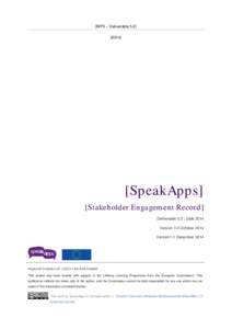 SpeakApps Reports Template
