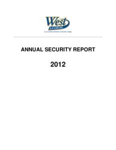 An Accredited California Community College  ANNUAL SECURITY REPORT 2012