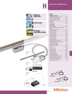 H Digimatic Scale Units Digital Scale and DRO Systems