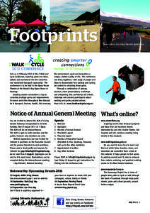 Footprints July 2011 Newsletter of Living Streets Aotearoa  Hastings, 22–24 February 2012