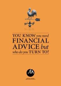 you know you need  financial advice but