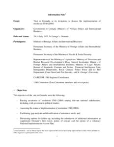 Microsoft Word - Information Note Visit to Grenada[removed]Jul 13.doc