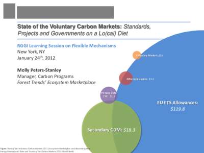 State of the Voluntary Carbon Markets: Standards, Projects and Governments on a Lo(cal) Diet RGGI Learning Session on Flexible Mechanisms New York, NY January 24th, 2012 Molly Peters-Stanley