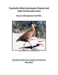 Coachella Valley Stormwater Channel and Delta Conservation Area Reserve Management Unit Plan Yuma Clapper Rail photo: U.S. Fish and Wildlife Service