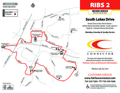 ROUTE RIBS 2  REVISED SERVICE Route RIBS 2 Timepoint