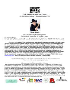 Microsoft Word - Clint Black Press Release picture