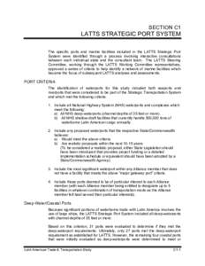 Microsoft Word - Sec C1 LATTS Strategic Port System.doc