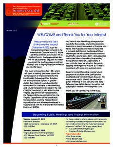 Tier I Environmental Impact Statement and Related Studies Interstate 66  From US Route 15 in Prince William County