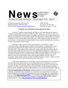 National Institute for Occupational Safety and Health / Social programs / Trade unions / Business / North American Industry Classification System / Occupational safety and health / Employment compensation