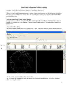 Microsoft Word - cwstatus_tutorial.doc