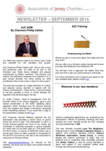 NEWSLETTER – SEPTEMBER 2014 AJC AGM By Chairman Phillip Callow AJC Training