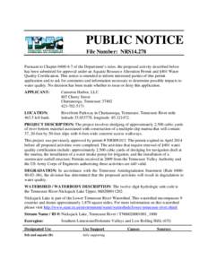 Energy in the United States / Organochlorides / Persistent organic pollutants / Polychlorinated biphenyl / Nickajack Lake / Tennessee Valley Authority / Tennessee River / Hamilton County /  Tennessee / Chattanooga metropolitan area