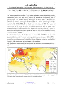 Ist die genetische Variabilität des CCR5-Gens des Menschen auf natürliche Selektion durch die HIV-Pandemie zurückzuführen