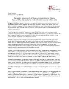 Press	
  Release	
   Embargoed	
  5	
  August	
  2014	
      	
  