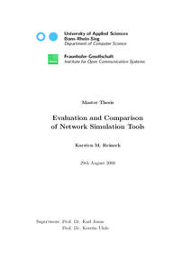 University of Applied Sciences Bonn-Rhein-Sieg Department of Computer Science Fraunhofer-Gesellschaft Institute for Open Communication Systems