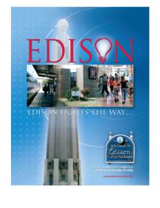 Thomas Edison / Edison / Thomas Alva Edison Memorial Tower and Museum / Woodbridge Township /  New Jersey / Middlesex County /  New Jersey / Raritan Center / J.P. Stevens High School / New Jersey Route 27 / Piscataway /  New Jersey / Geography of New Jersey / New Jersey / Edison /  New Jersey