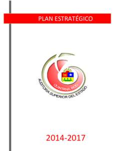 PLAN ESTRATÉGICO PLAN ESTRATÉGICODE LA AUDITORÍA SUPERIOR DEL ESTADO DE QUINTANA ROO.