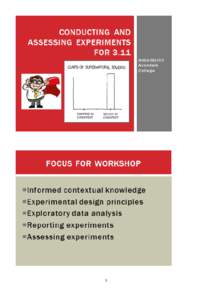 Scientific method / Evaluation methods / Experiment / Psychology / Scientific control / Variable / Data analysis / Extraneous variable / Between-group design / Science / Statistics / Design of experiments