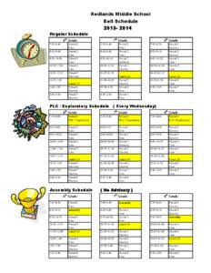 Redlands Middle School Bell Schedule[removed]