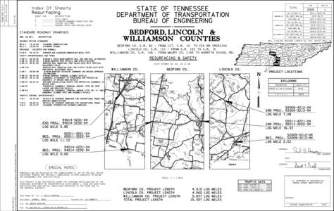 DEPARTMENT OF TRANSPORTATION  LINCOLN CO, BEDFORD, LINCOLN & WILLIAMSON COUNTIES