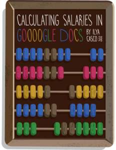 Calculating Salaries in Google Docs