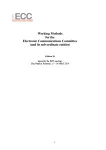 CEPT  ECC Electronic Communications Committee