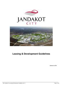 Leasing & Development Guidelines  Revised Jan 2014 Ref: Jandakot City Leasing & Development Guidelines Jan 14