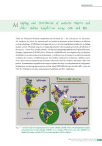 VECTOR BIOLOGY  M apping and Distribution of Malaria Vectors and other Indian Anophelines using GIS and RS