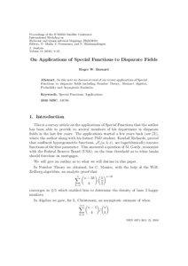 Proceedings of the ICM2010 Satellite Conference International Workshop on Harmonic and Quasiconformal Mappings (HQM2010)