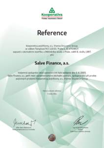 REFERENCE Salve Finance_01-2011.indd