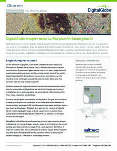 Geography / Geographic data and information / Earth observation satellites / Cartography / Data / Open-source intelligence / Boulder County /  Colorado / DigitalGlobe / Topography / Satellite imagery / Photogrammetry / Digital elevation model