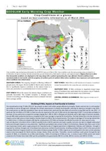 1  No.3 – April 2016 Early Warning Crop Monitor